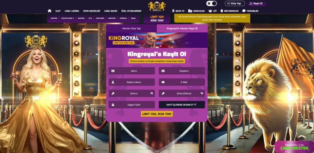 Kingroyal Üyelik İşlemleri
