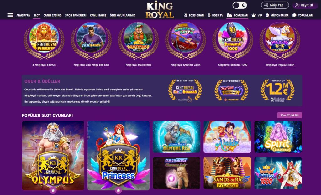 Kingroyal casino oyunları